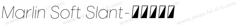 Marlin Soft Slant字体转换